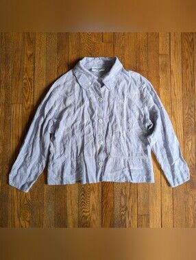 Vintage 90's Aly Wear Purple Floral Dragonfly Print Shirt Jacket